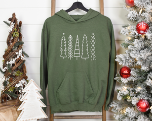 Christmas Tree Outline Hoodie