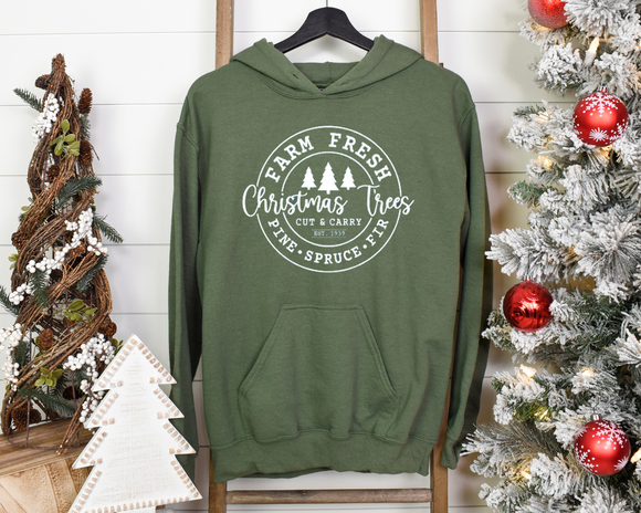 Farm Fresh Christmas Trees Hoodie