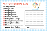 Art Teacher Brag Card Digital Edition