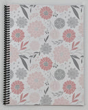 Pink & Grey Floral Notebook