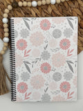 Pink & Grey Floral Notebook