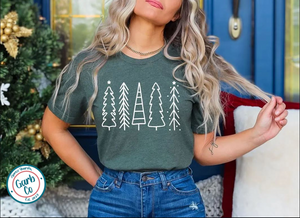 Christmas Tree Outline Tee